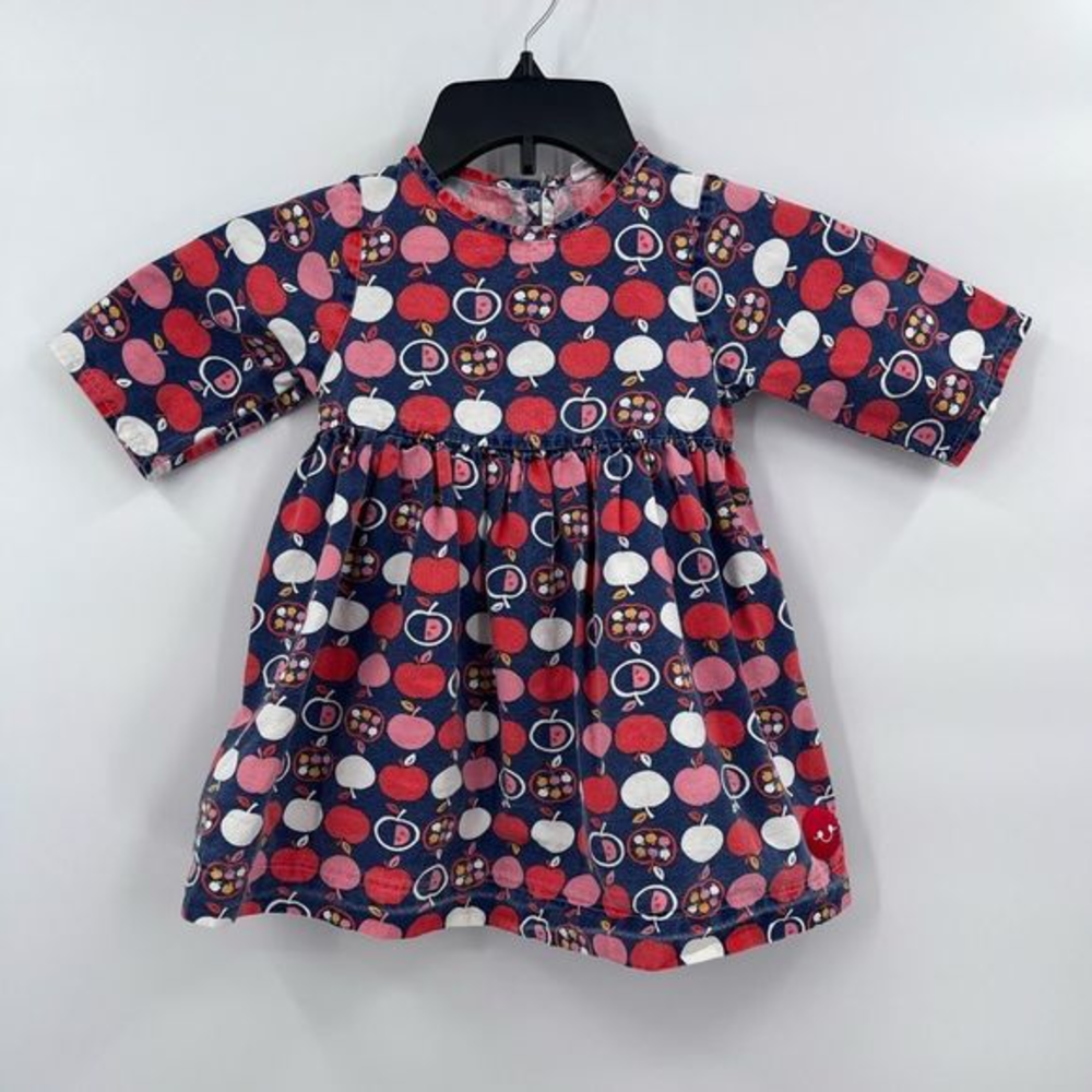 Smiling button Apple‎ 3 quarter length dress size 5 T